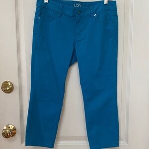 LOFT Women's Vibrant Blue cropped pants